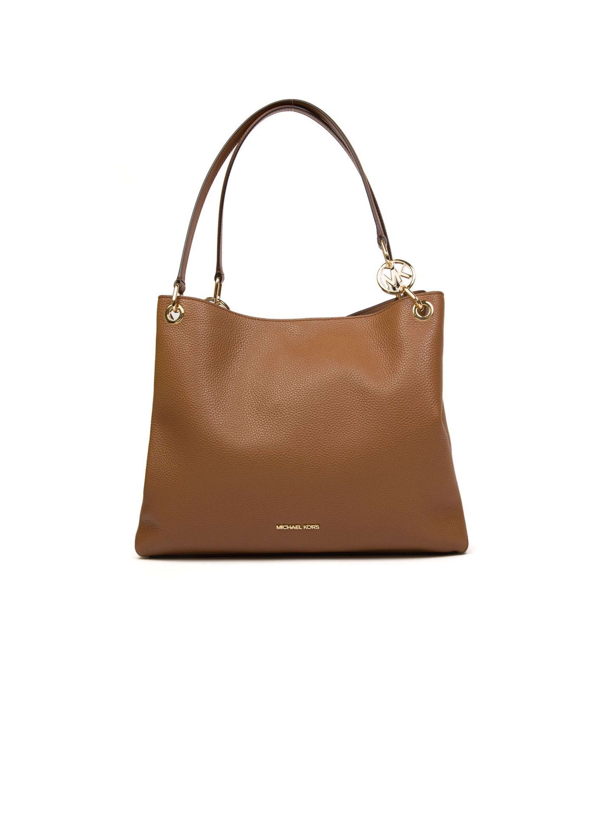 Borsa a mano 'Christina Large Triple Gusset Shoulder Tote' di Michael Kors in marrone: frontale