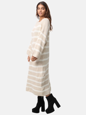 Abito in maglia di Elara in beige