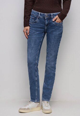 STREET ONE Slim fit Jeans in Blue: front