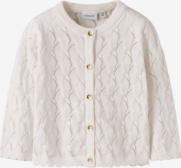 NAME IT Knit cardigan in White: front