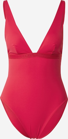 Tommy Hilfiger Underwear Купальник в Ярко-розовый: спереди