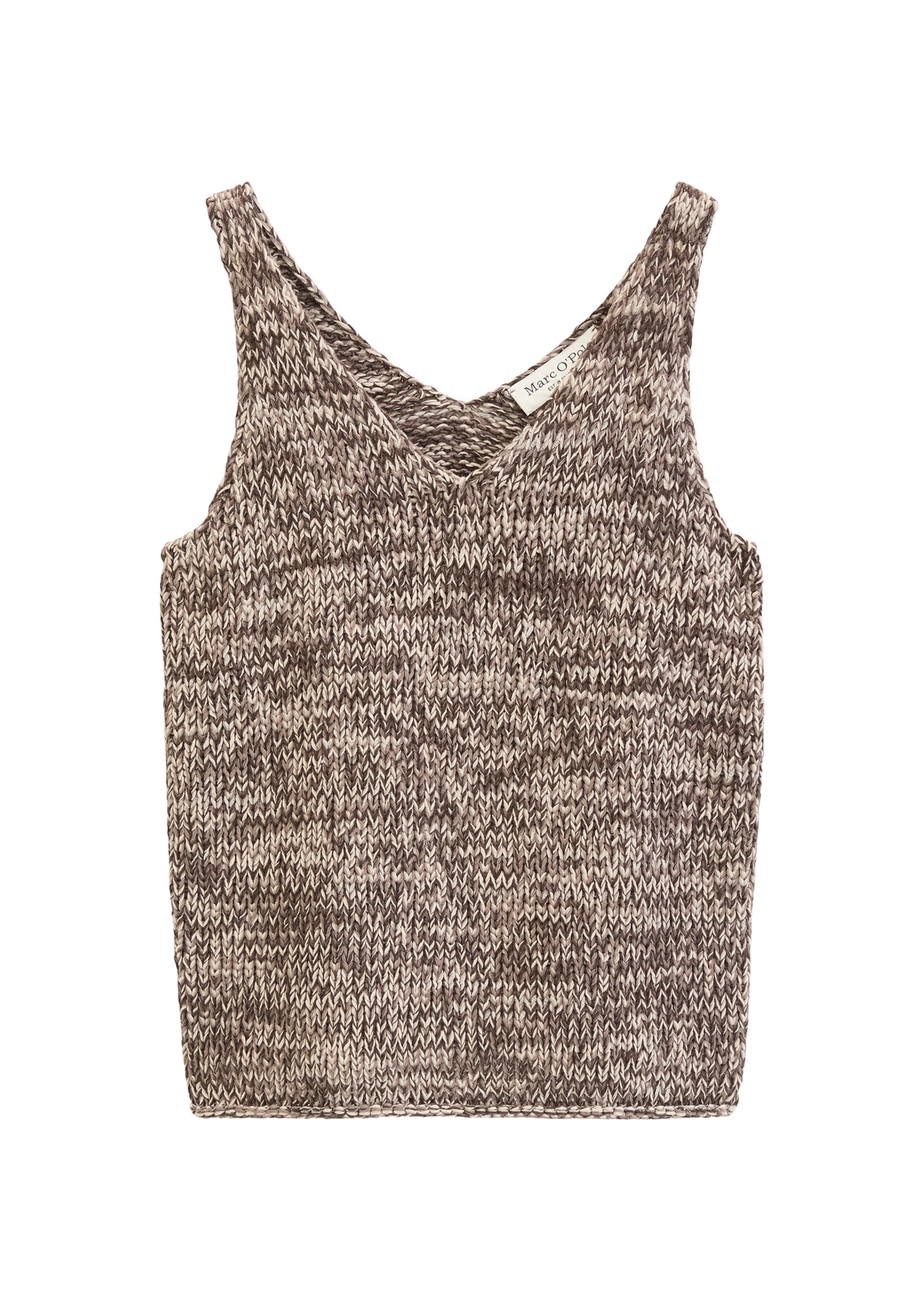 Marc O'Polo Sticktop in Braun: Vorderseite
