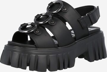 BUFFALO Sandals 'Pierce' in Black: front