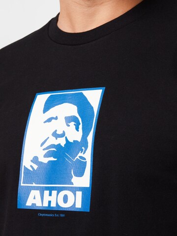 Cleptomanicx T-Shirt 'Ahoi' in Schwarz