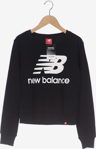 new balance Sweatshirt & Zip-Up Hoodie in XS in Black: front
