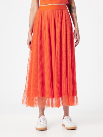 Jupe 'LAVINA' ONLY en rouge : devant