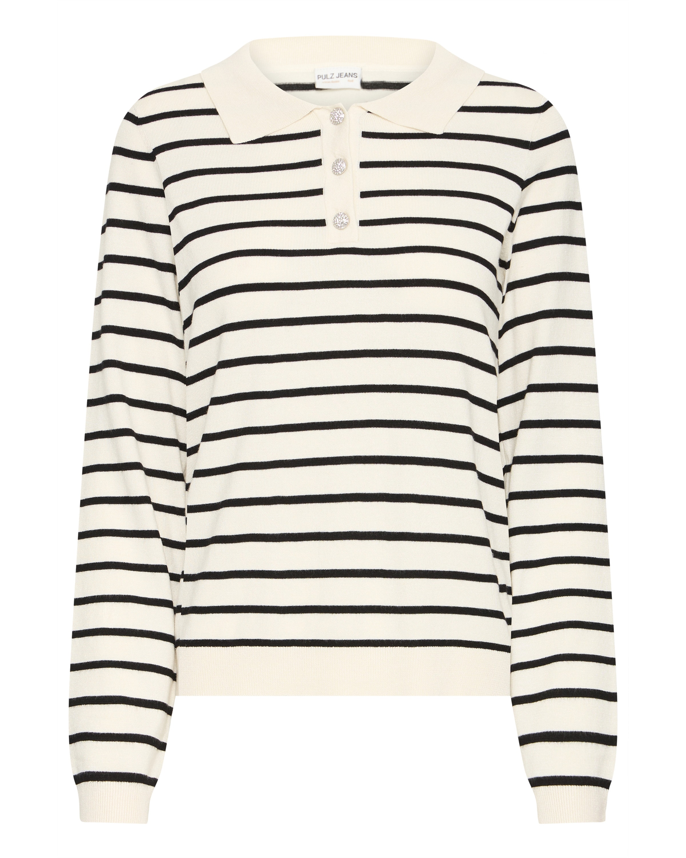 Pull-over 'PZSara' Pulz en noir : devant