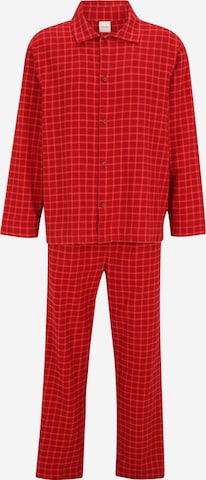 Calvin Kleinregular Pidžama - crvena boja: prednji dio