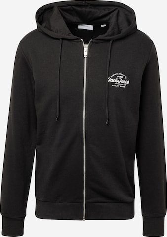 JACK & JONES Sweatjacke 'FOREST' in Schwarz: predná strana