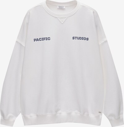 Pull&Bear Sweatshirt in marine / weiß, Produktansicht