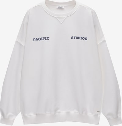 Pull&Bear Sweatshirt i marinblå / vit, Produktvy