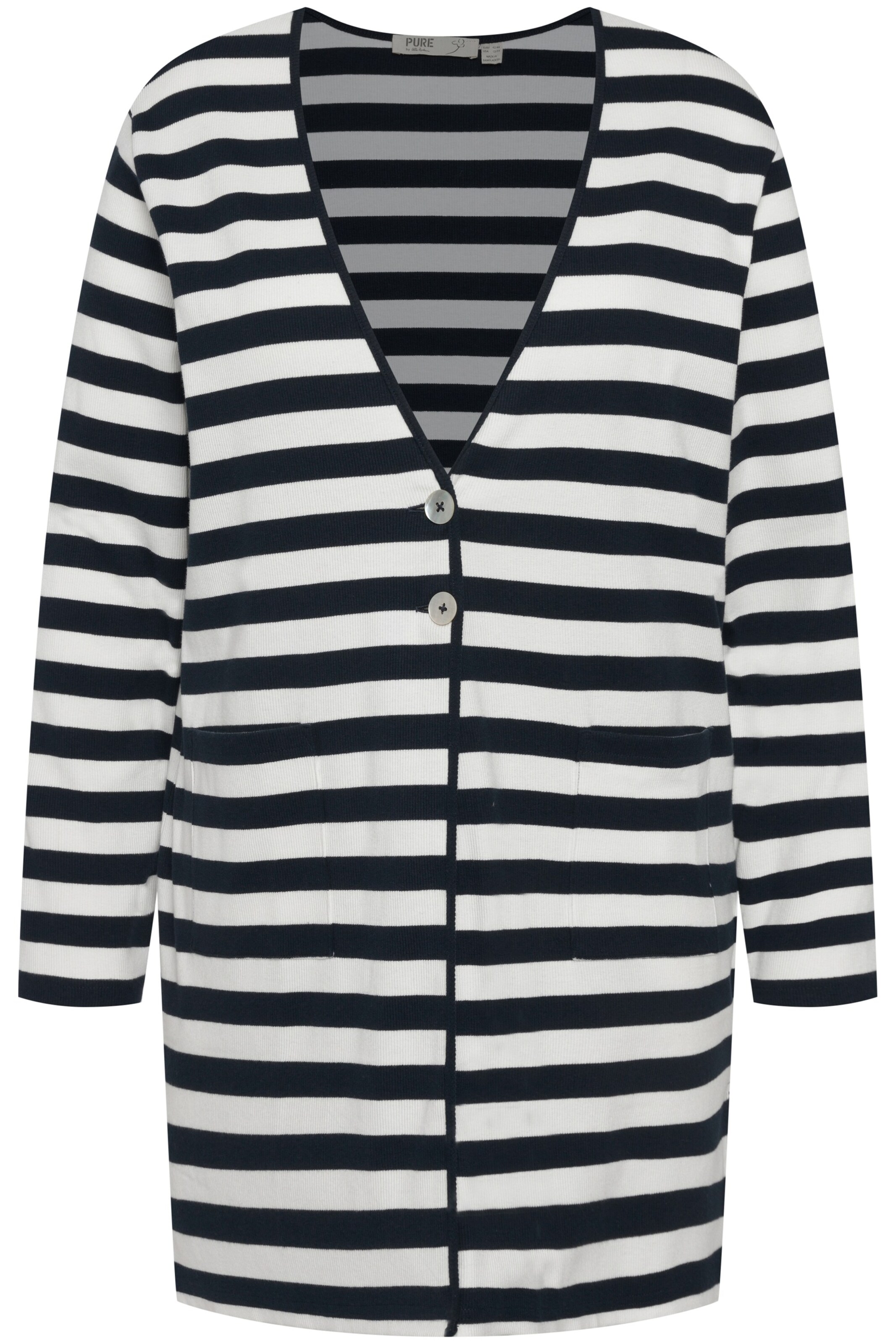 Ulla Popken Strickjacke in Blau: Vorderseite