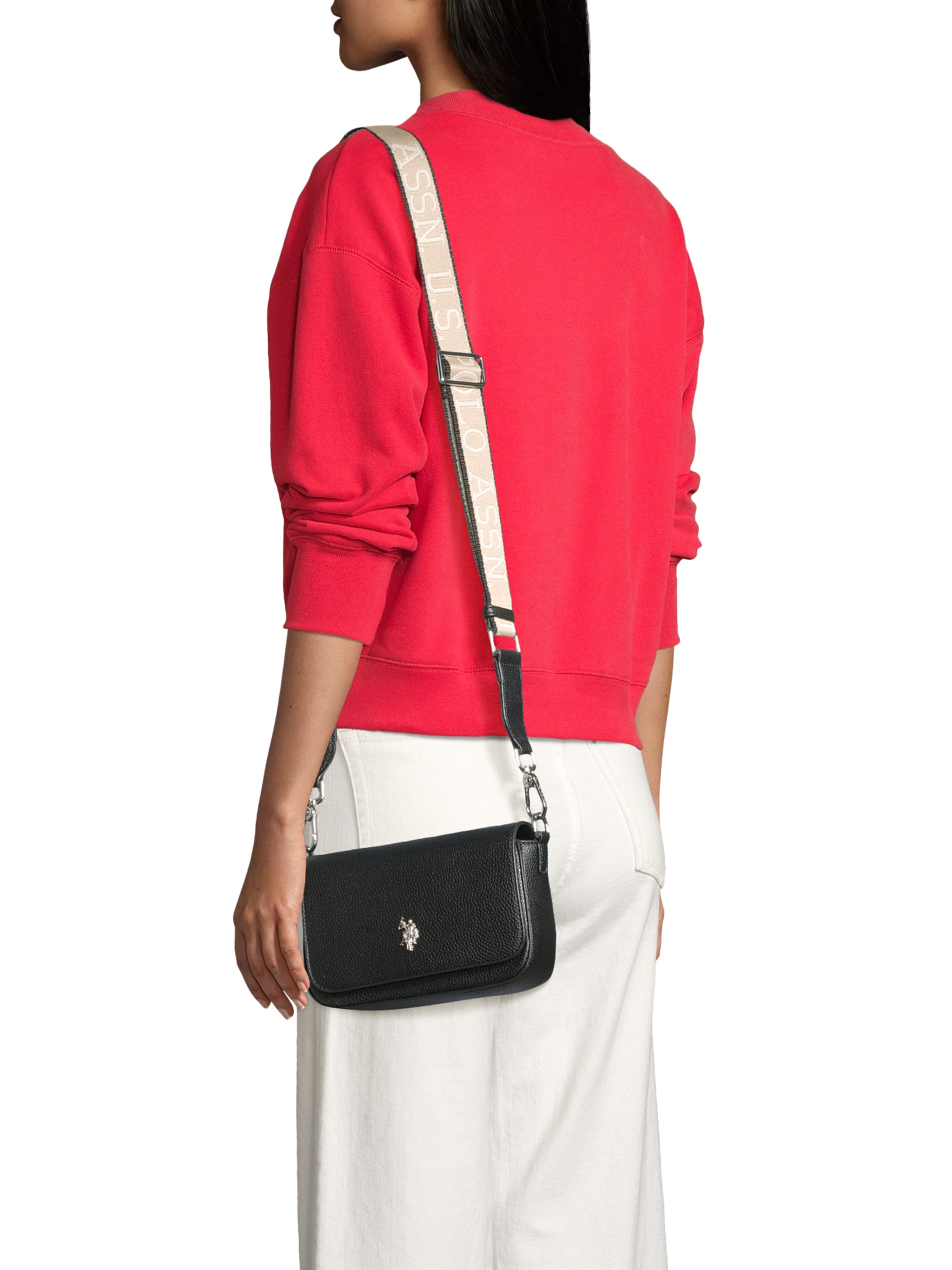 Borsa a tracolla 'Mansion' di U.S. POLO ASSN. in nero