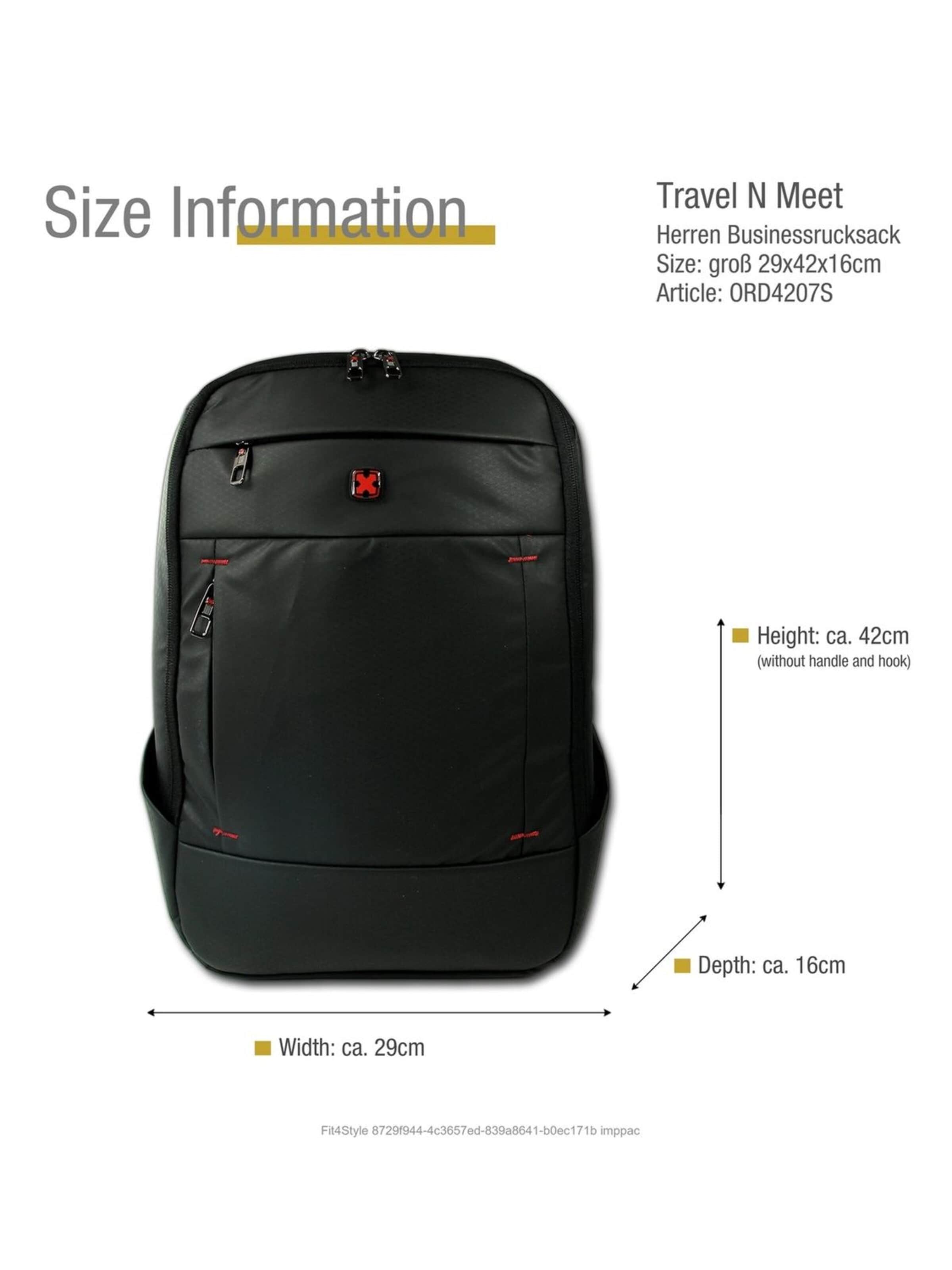 Sac à dos Travel N Meet en noir