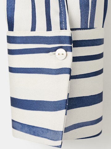 MANGO Blouse 'IDEALE' in Blauw