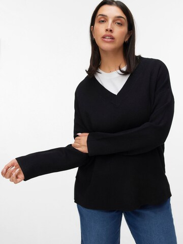 Vero Moda Curve Pullover 'VMCGOLD' in Schwarz