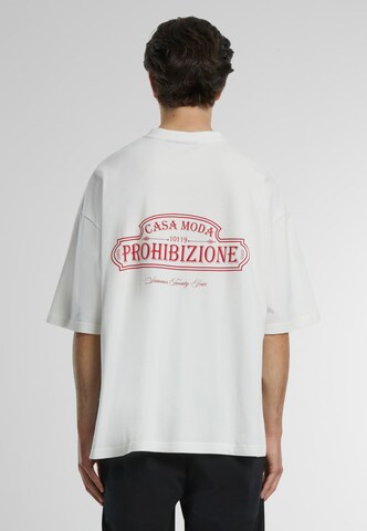 Prohibited Футболка 'Prohibizione' в Белый: спереди