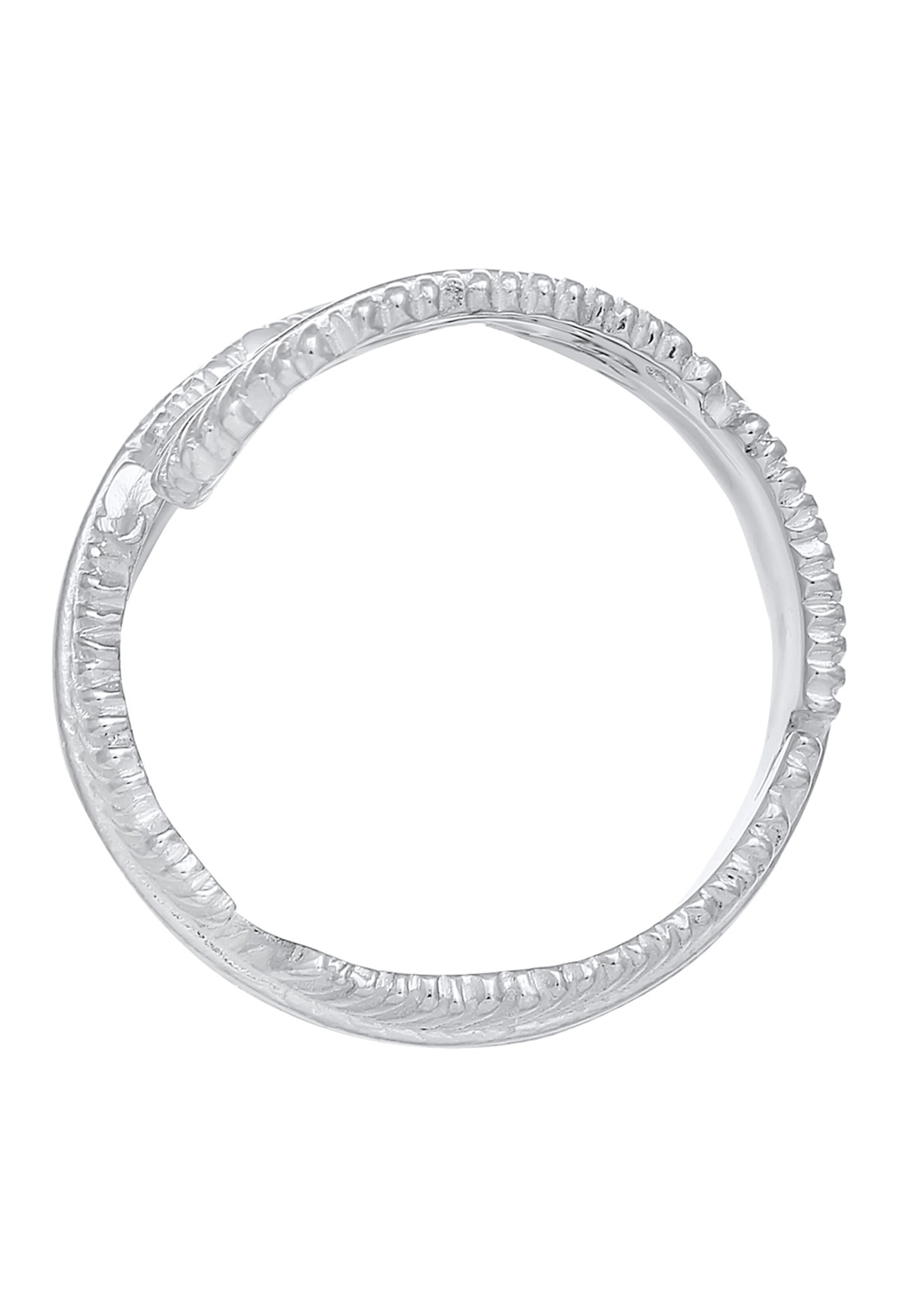 ELLI Δαχτυλίδι 'Feder' σε ασημί