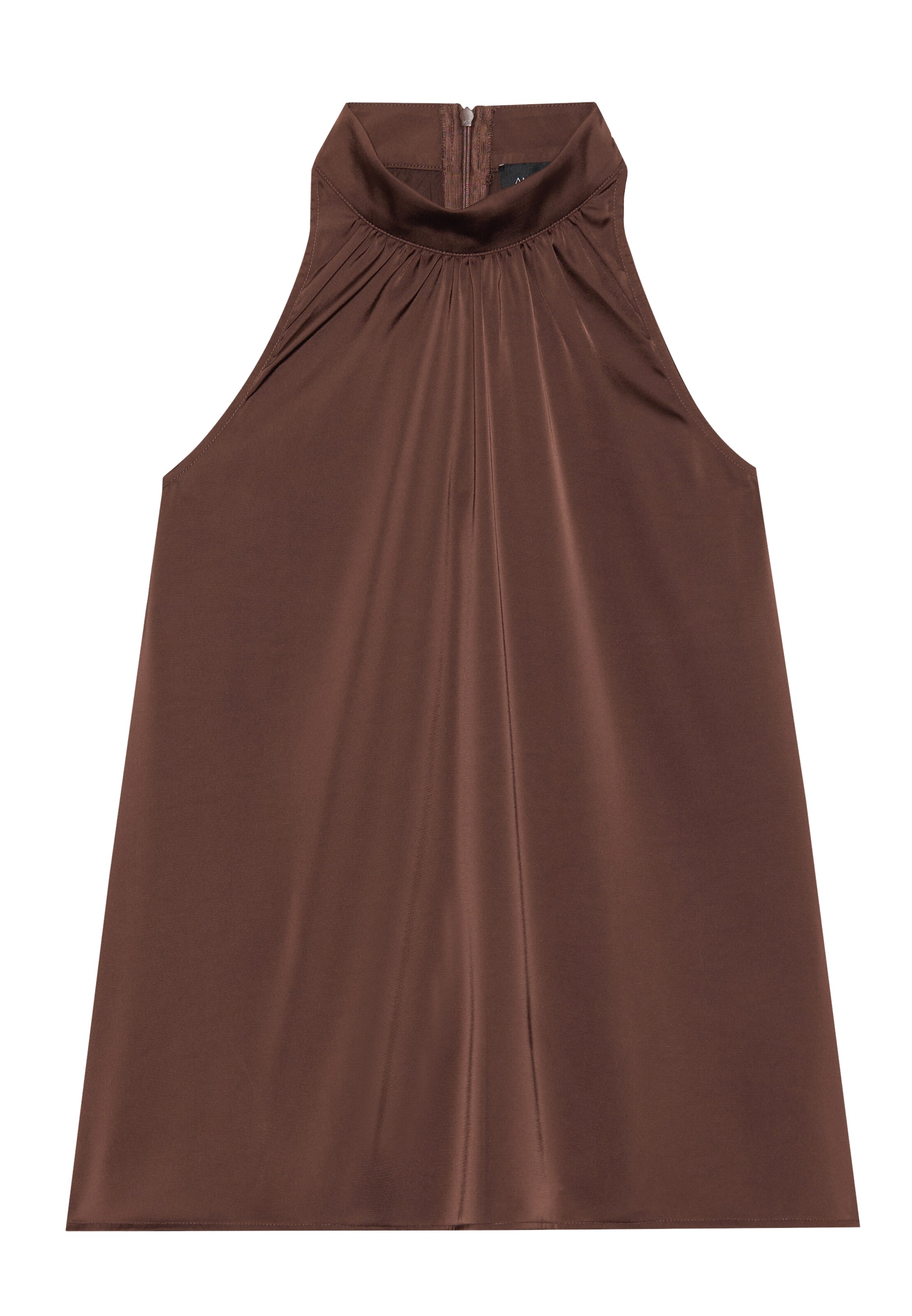 Anna Field Top – hnědá: přední strana