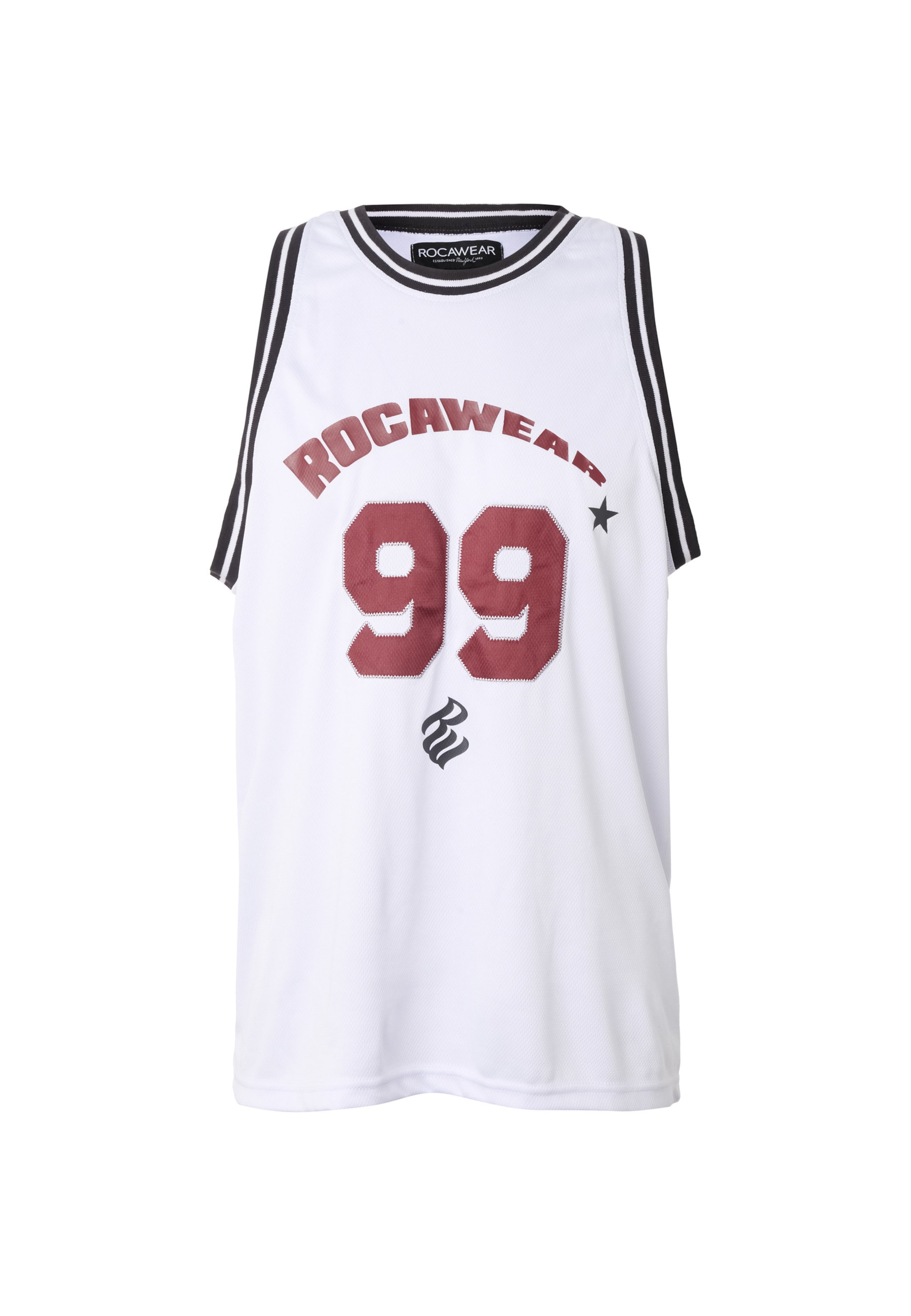 ROCAWEAR Top 'Baller' in Weiß: Vorderseite
