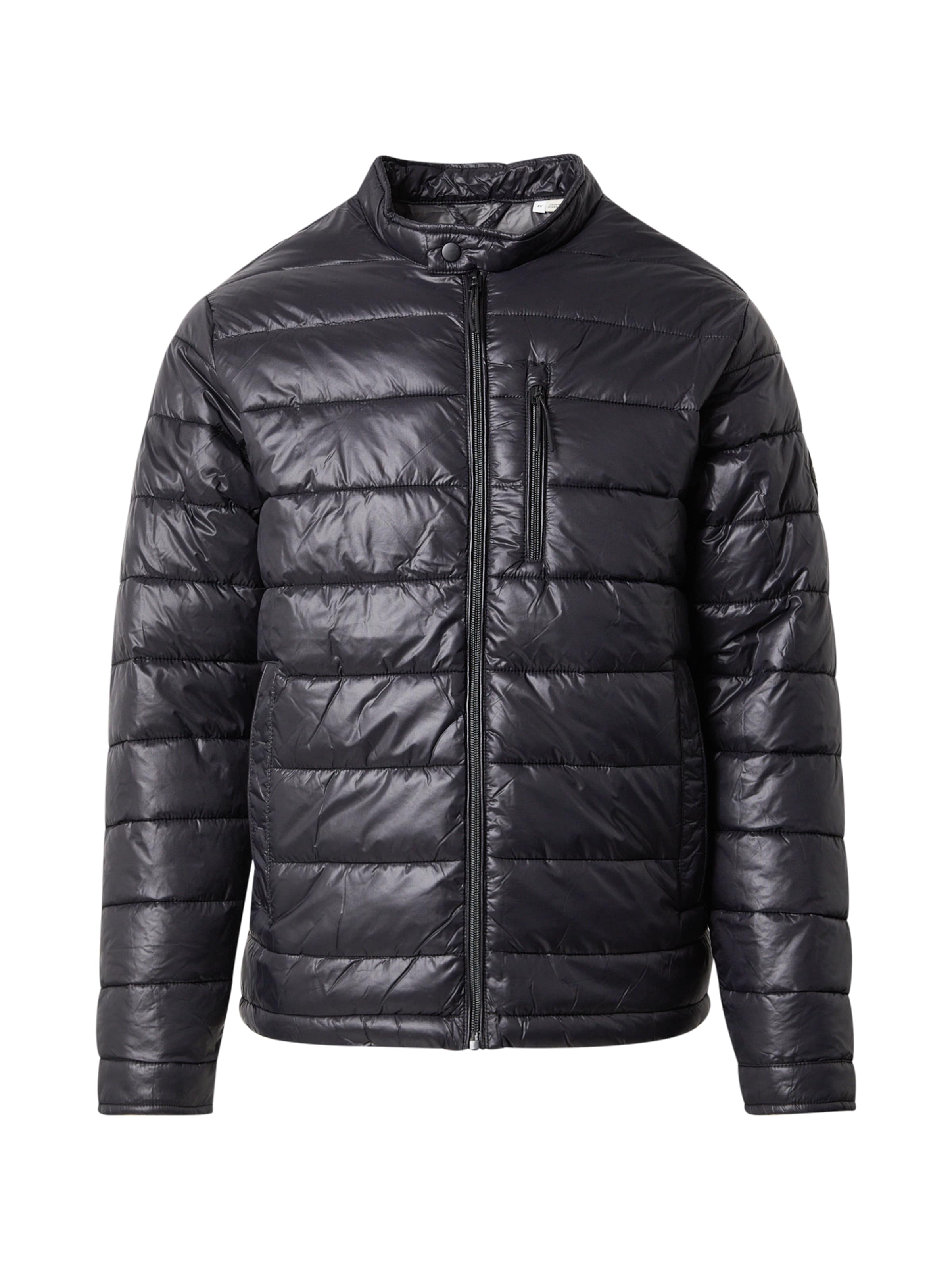 Veste mi-saison 'JJMAC' JACK & JONES en noir : devant