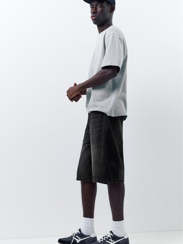 Pull&Bear Baggy Džíny – černá