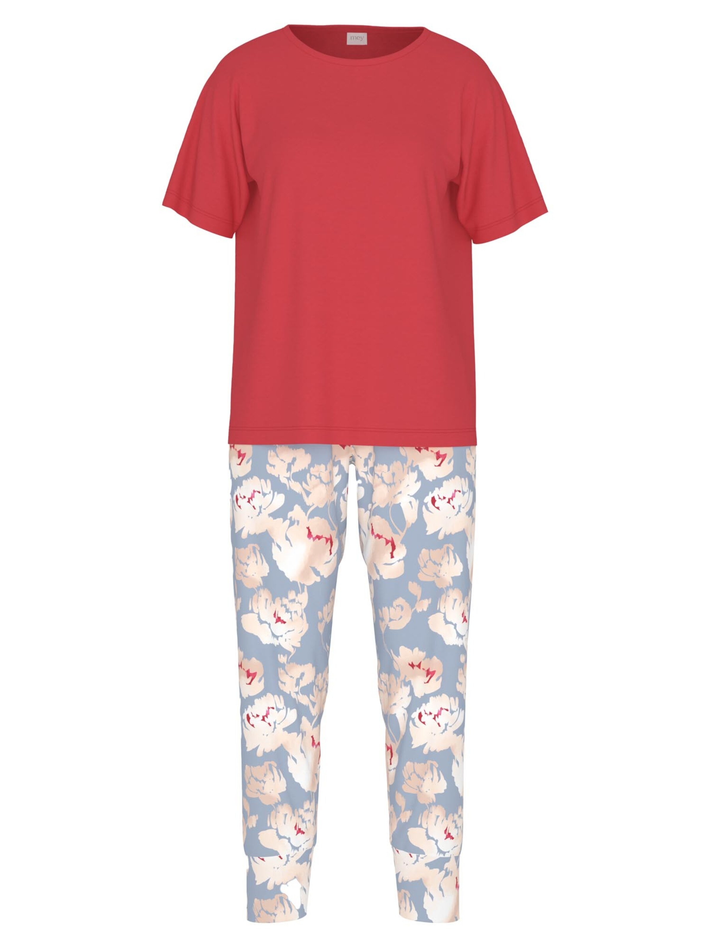 Mey Pajama 'Petal Paradise' in Red: front
