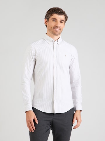 BOSS Regular Fit Hemd 'ROAN' in Beige: Vorderseite