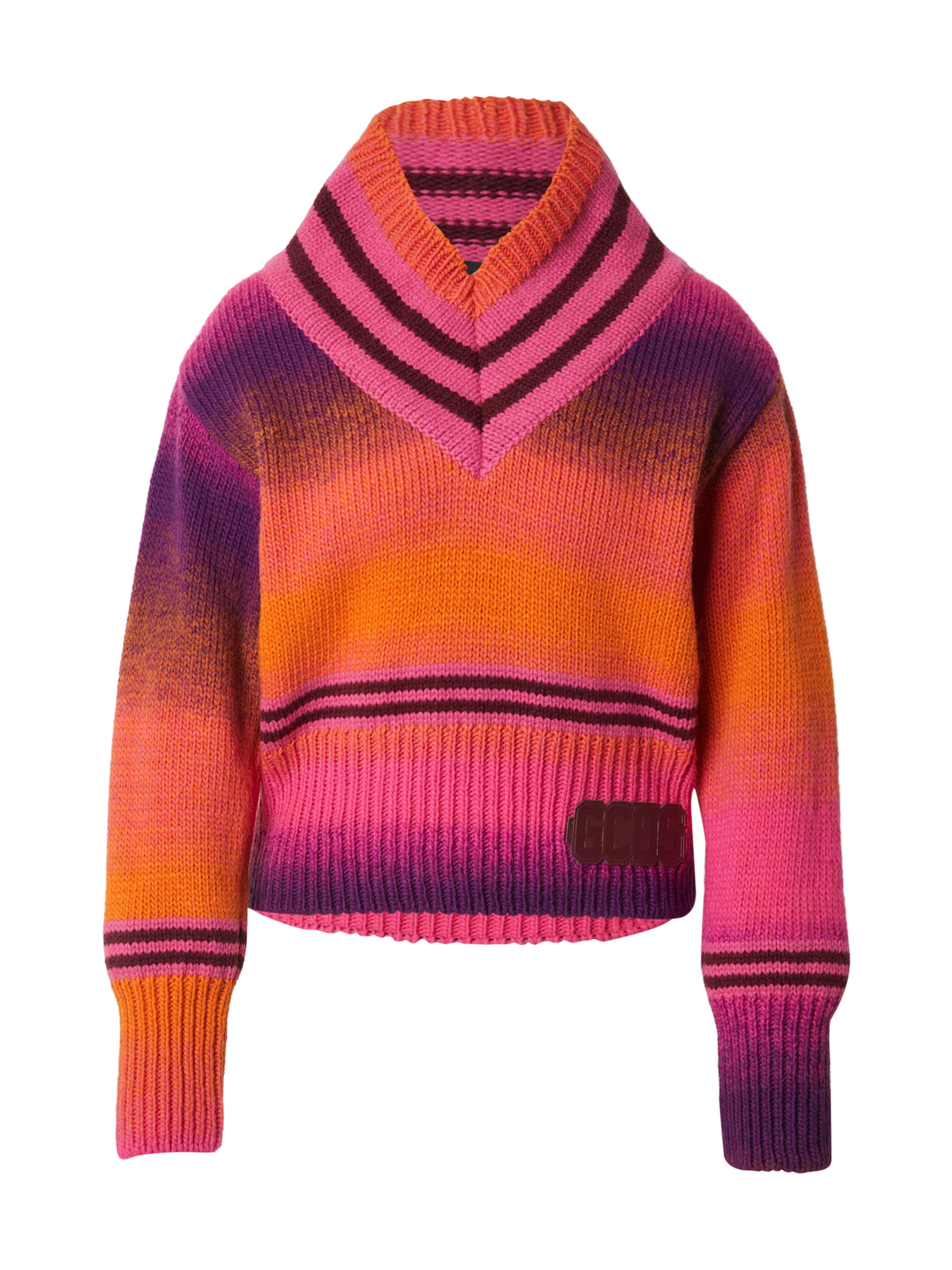 Pull-over 'COLLEGE DEGRADE' GCDS en rose : devant