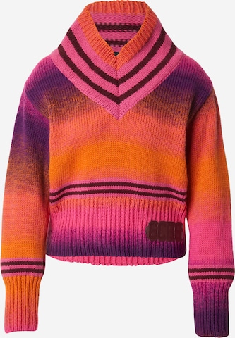 rožinė GCDS Megztinis 'COLLEGE DEGRADE': priekis