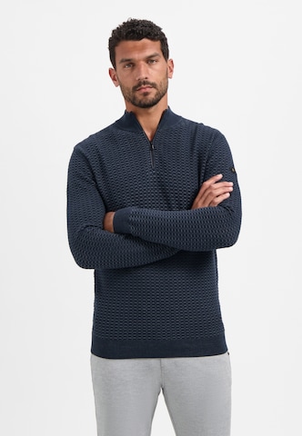 No Excess Sweater in Blue: front