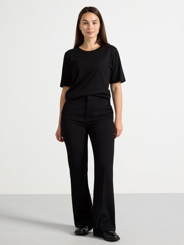 Lindex Flared Pants 'Fiona' in Black: front