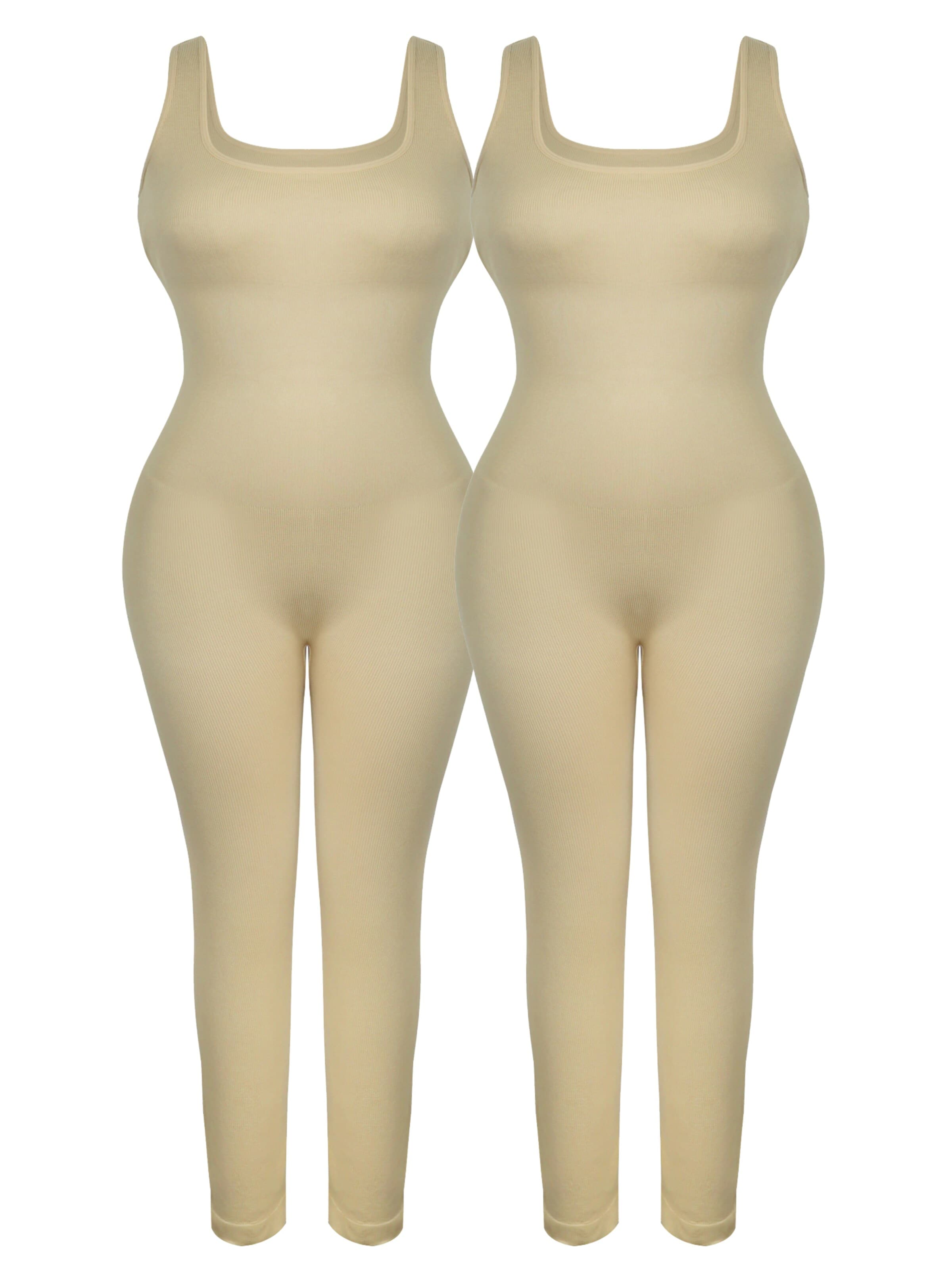 MEETWEE Sportbody 'Base Layer' in Beige: voorkant