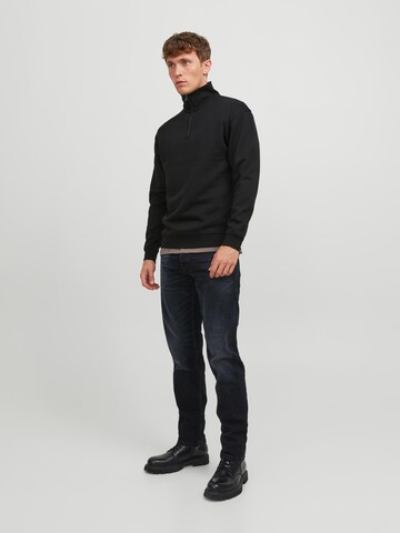 JACK & JONES Sweatshirt 'Bradley' in Zwart