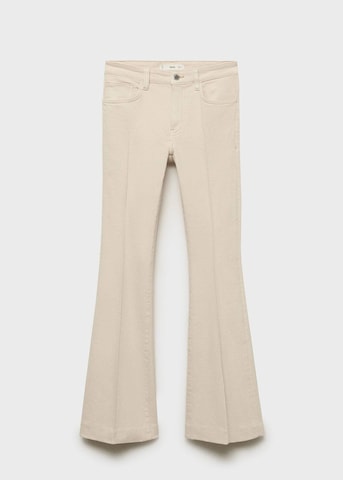 MANGO Flared Jeans in Beige: Vorderseite