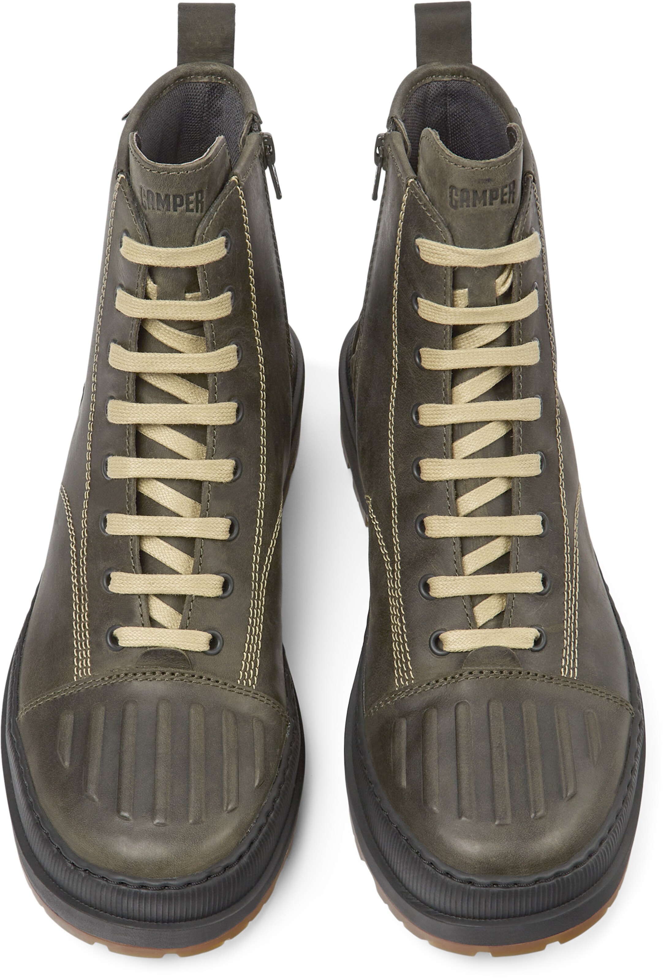 Boots stringati 'Brutus Trek' di CAMPER in verde