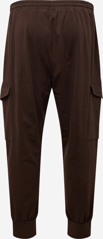 KAFFE CURVE Slim fit Cargo trousers 'Sine' in Brown