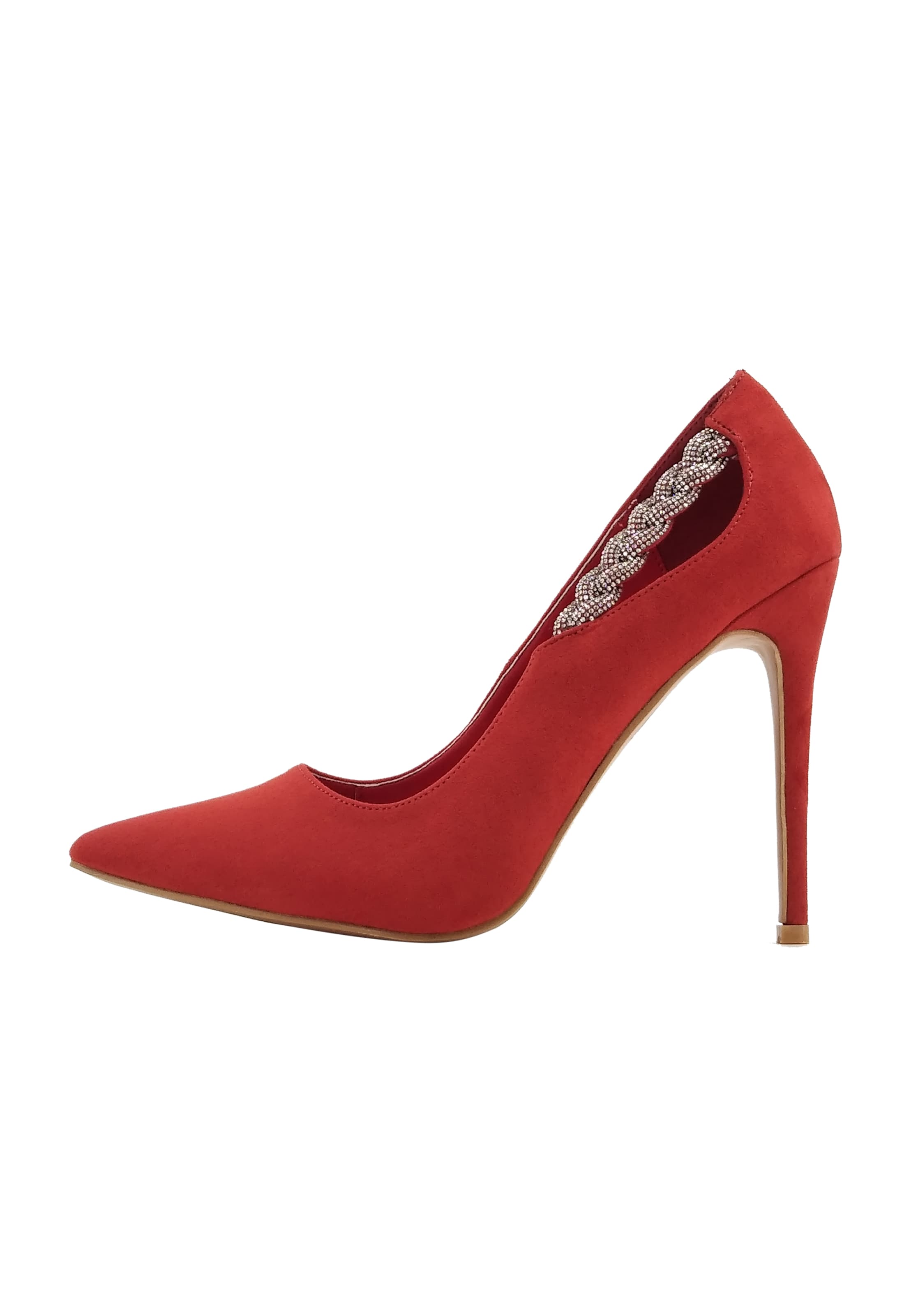 faina Pumps in Rood: voorkant