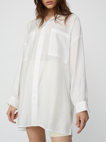 Camicia da donna 'Heike' di LeGer by Lena Gercke in bianco: frontale