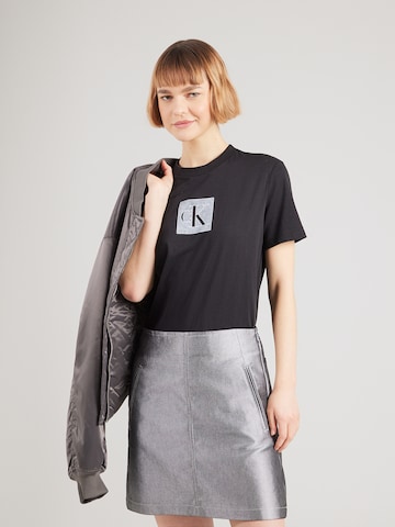 Calvin Klein Jeans Póló - fekete: elől