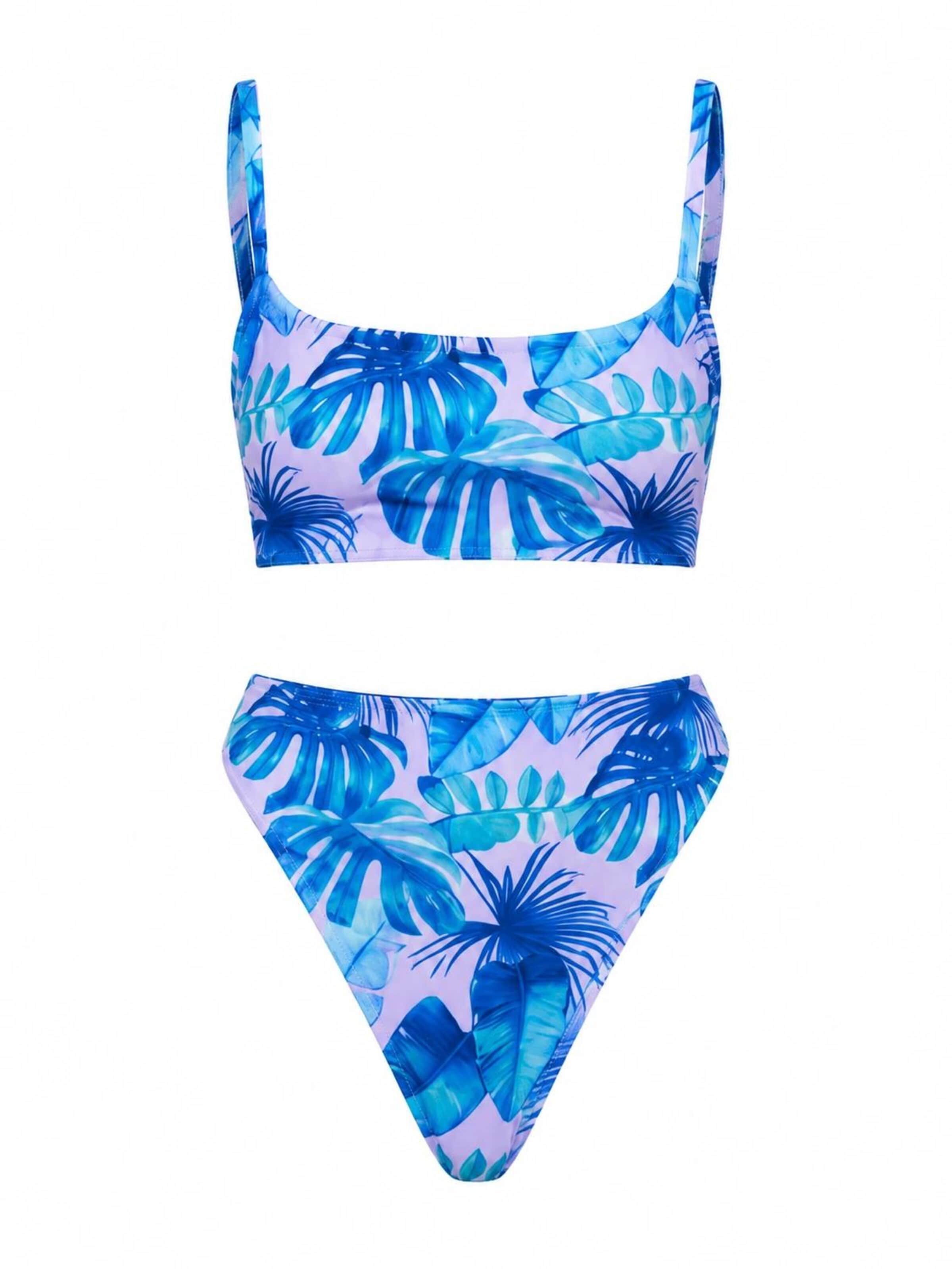 T-shirt Costume intero 'Kalya bikini' di Hobo Sapiens in blu: frontale