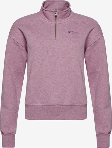 Superdry Sweatshirt in Purple: front