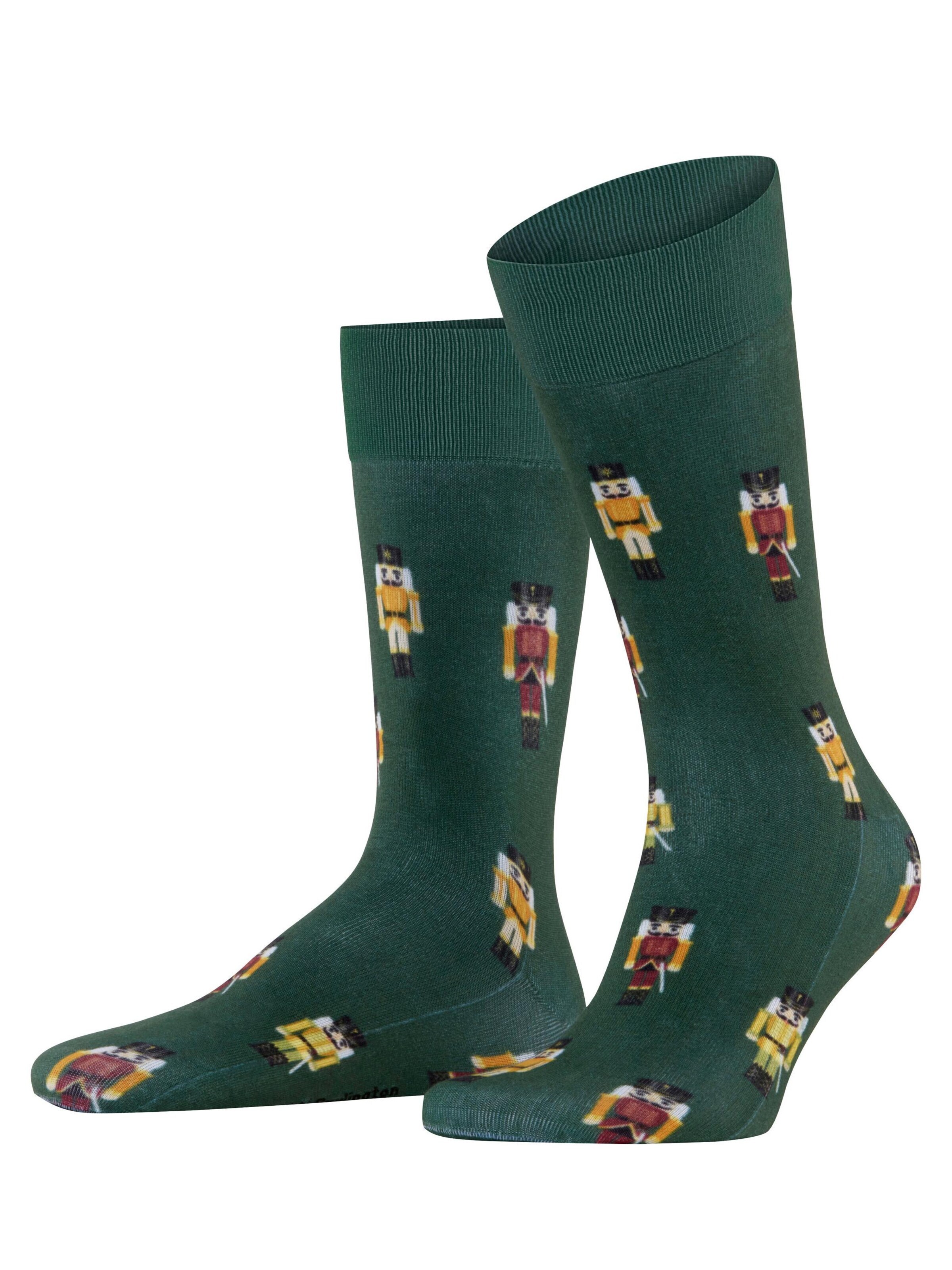 BURLINGTON Socks 'December Days' in Green: front