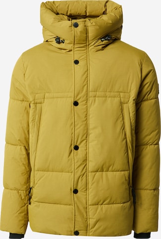 INDICODE JEANSZimska jakna 'Jobo' - žuta boja: prednji dio