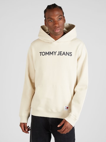 Tommy Jeans Tréning póló - bézs: elől