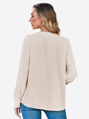 Bluză de la Imily Bela pe bej: spate