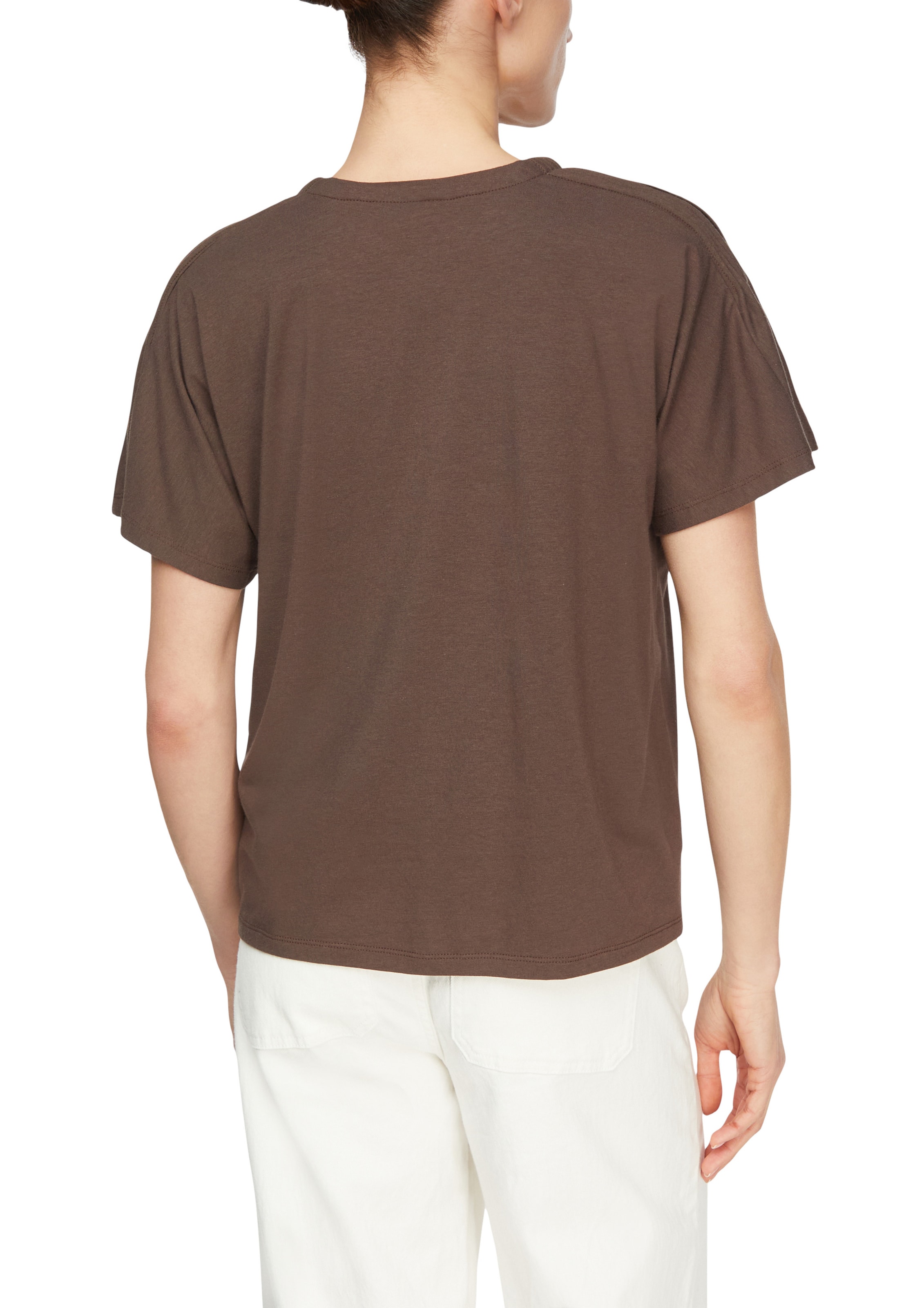 T-shirt COMMA en marron