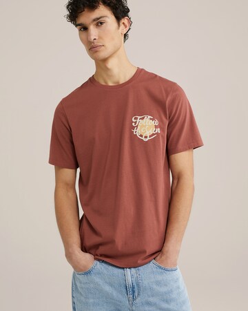 WE Fashion Shirt in Rood: voorkant