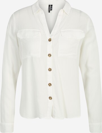 Vero Moda Petite Blouse 'BUMPY' in Wit: voorkant