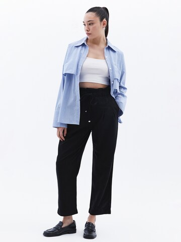 Baggy Pantalon à pince OXXO en noir